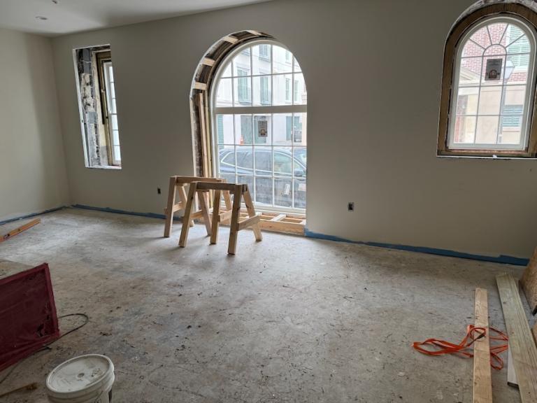 Gathering Room Window toward Prioleau - February 2026